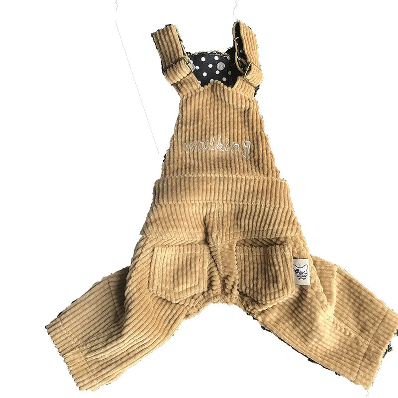 Vintage Denim Jeans Pet Overalls Dogs Jumpsuits Spring Lovely Cowboy Dog Four Legs Clothes Teddy Small Dog Coat Apparel XS-XXL