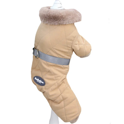 Thicken Warm Dog Jumpsuit Winter Pet Dogs Clothes for Chihuahua Coat Waterproof Hoodie Puppy Overalls Poodle Jacket Pet Apparel