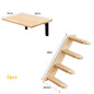 Cat Wall Pet Wooden Furniture Climbing Shelves Cat Hammock with Ladder or Jumping Platform for Kittens Indoor Playing and Perch