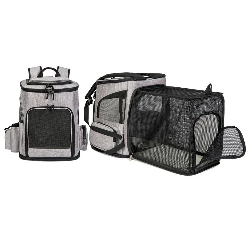 Astronaut Expandable Pet Backpack, Portable, Foldable, Transport, Travel Bag, Breathable Space Capsule, Cat and Dog Carrier