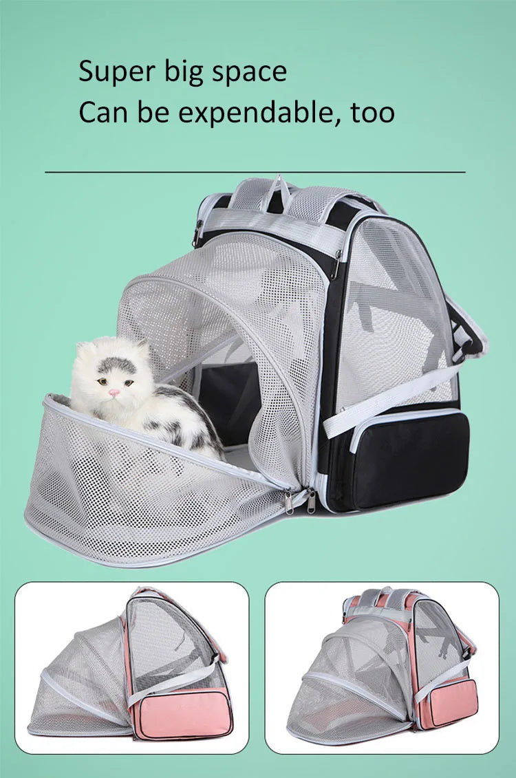 High Quality Astronaut Portable Cat Travel Bag Breathable Space Capsule Expandable Transparent Carrier Pet Backpack For Cat Dog