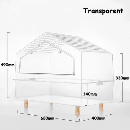 Large Guinea Pig Chinchilla Dwarf Hamster Habitats Fully Transparent Diy Small Animals Cages For Hamster's House Making