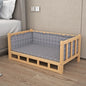 Solid Wood Dog Cat Kennel Smooth Polished Teddy Dogs Kennel  Luxury Durable Eco-Friendly Large Wooden Pet House Wooden Puppy Bed