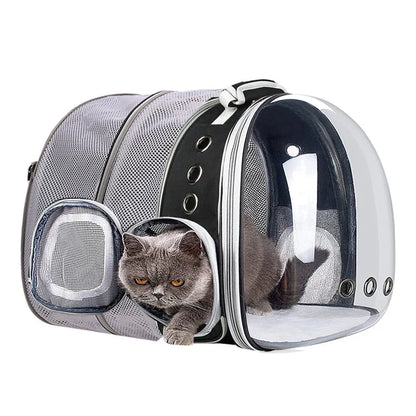 High Quality Astronaut Portable Cat Travel Bag Breathable Space Capsule Expandable Transparent Carrier Pet Backpack For Cat Dog